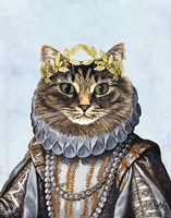 Cat Queen Framed Print