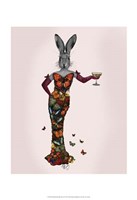 Rabbit Butterfly Dress Framed Print