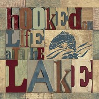 Lake Living Printer Blocks I Framed Print