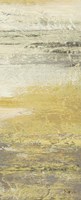 Siena Abstract Yellow Gray Panel I Framed Print