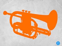 Orange Tuba Framed Print