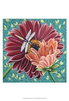 Dragonfly on Blooms II Fine Art Print