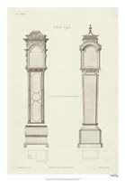 Chippendale Clock Cases II Fine Art Print
