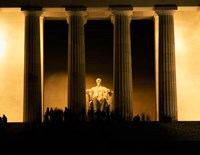 Lincoln Memorial, Washington DC (detail) Framed Print