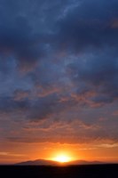 Cloudy Sunset Sky, Ndutu, Ngorongoro Conservation Area, Tanzania Framed Print