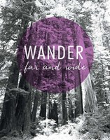 Wander Far and Wide Framed Print