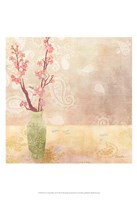 Vase of Cherry Blossoms I Fine Art Print