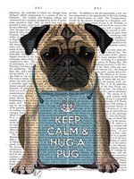 Hug a Pug Framed Print