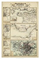 Map of the Coast of England II Fine Art Print