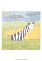 Quinn's Zebra Framed Print