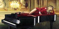 Piano Lady Fine Art Print