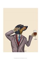 Dachshund Wine Snob Fine Art Print