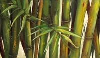 Bamboo on Beige II Framed Print