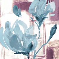Blue Magnolias I Framed Print