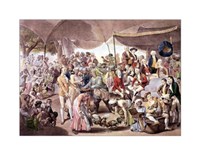 Colonel Mordaunts's Cock Match Fine Art Print