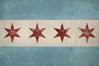Chicago Flag Framed Print
