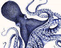 Landscape Blue Octopus Fine Art Print