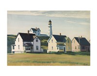 Lighthouse Village (also known as Cape Elizabeth), 1929 Framed Print