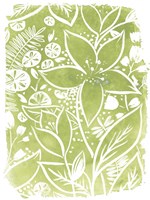 Garden Batik III Framed Print