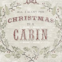 Cabin Christmas IV Framed Print