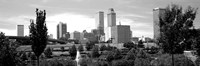 Downtown skyline from Centennial Park, Tulsa, Oklahoma Fine Art Print