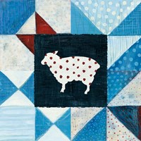 Modern Americana Farm Quilt VI Framed Print