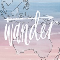 World Traveler Wander Framed Print