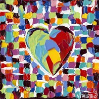 Mosaic Heart I Framed Print