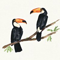 Tropical Fun Bird I Framed Print