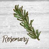 Rosemary on Wood Framed Print