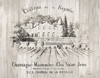 Chateau Royalle on Wood Framed Print
