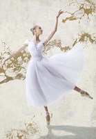 White Ballerina Framed Print