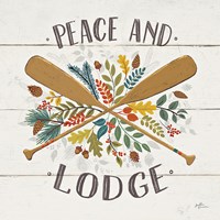 Peace and Lodge IV Framed Print
