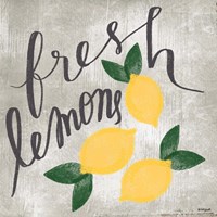 Fresh Lemons Framed Print