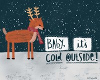 Cold Reindeer Framed Print