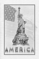 Travel America Framed Print