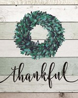 Thankful Wreath II Framed Print