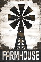 Farmhouse Windmill Framed Print