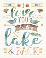 Lake Love II Framed Print