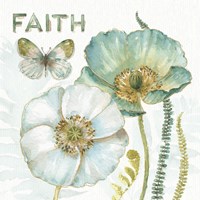 My Greenhouse Flowers Faith Framed Print