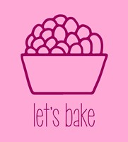 Let's Bake - Dessert II Pink Framed Print