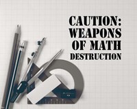 Caution: Weapons of Math Destruction - Grayscale Framed Print