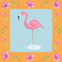 Flamingo Dance IV Framed Print