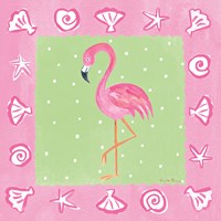 Flamingo Dance II Framed Print
