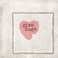 Give Hugs Framed Print