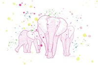 Happy Elephant Framed Print