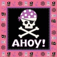 Ahoy Pirate Girl III Framed Print