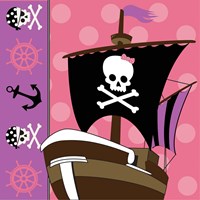 Ahoy Pirate Girl V Framed Print