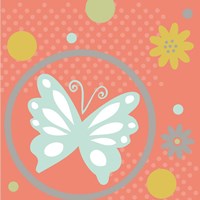 Butterflies and Blooms Tranquil VII Framed Print