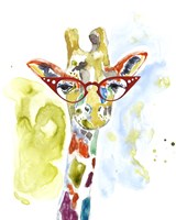 Smarty-Pants Giraffe Framed Print